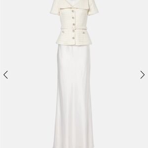 Self-Portrait Boucle Tailored Gown